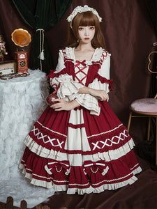 Sweet Lolita Dress Polyester Long Sleeves Dress Lolita Dress