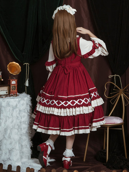 Sweet Lolita Dress Polyester Long Sleeves Dress Lolita Dress