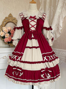 Sweet Lolita Dress Polyester Long Sleeves Dress Lolita Dress