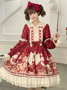 Sweet Lolita Dress Polyester Long Sleeves Dress Lolita Dress