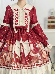 Sweet Lolita Dress Polyester Long Sleeves Dress Lolita Dress