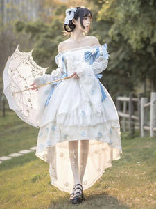 Sweet Lolita Dress Polyester Long Sleeves Sweet Dress Lolita Dress