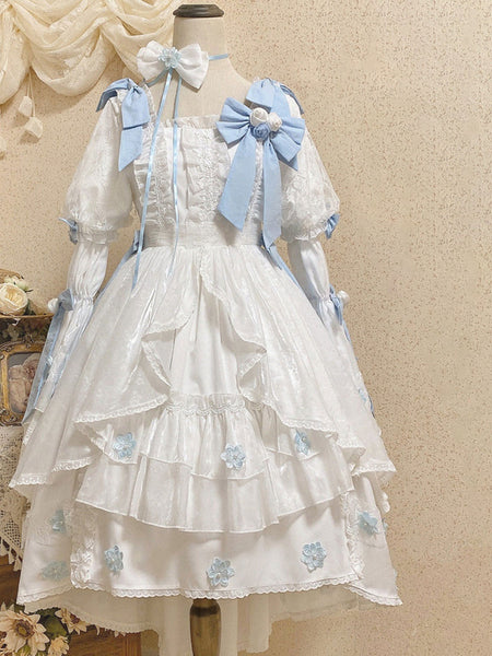 Sweet Lolita Dress Polyester Long Sleeves Sweet Dress Lolita Dress