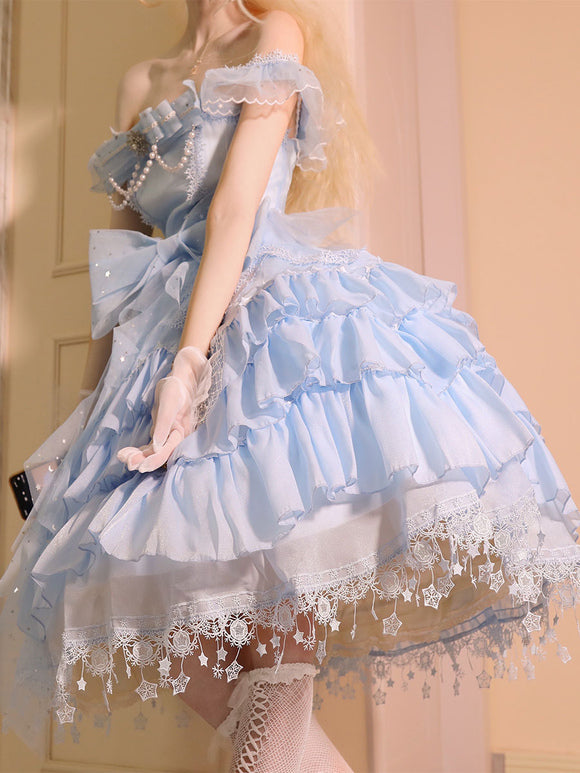 Sweet Lolita Dress Polyester Sleeveless Dress