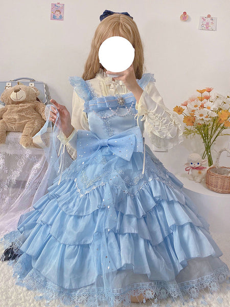 Sweet Lolita Dress Polyester Sleeveless Dress