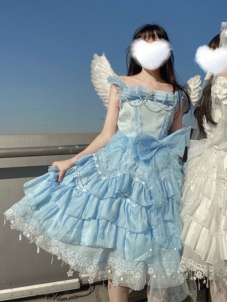 Sweet Lolita Dress Polyester Sleeveless Dress