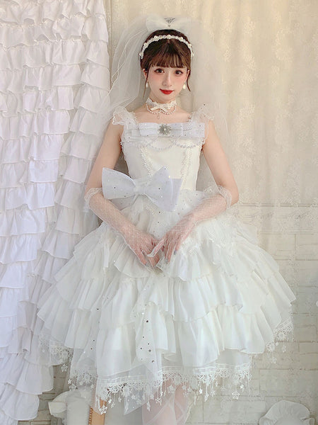 Sweet Lolita Dress Polyester Sleeveless Dress