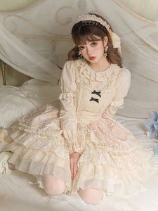 Sweet Lolita Dress Polyester Sleeveless Jumper Dress