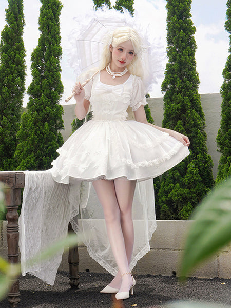 Sweet Lolita Dress Polyester Sleeveless Jumper Sweet Lolita Dress