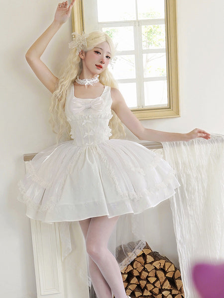 Sweet Lolita Dress Polyester Sleeveless Jumper Sweet Lolita Dress