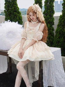 Sweet Lolita Dress Polyester Sleeveless Jumper Sweet Lolita Dress