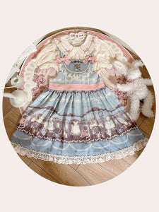 Sweet Lolita Dress Polyester Sleeveless Lolita Dress