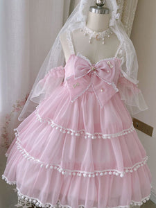 Sweet Lolita Dress Polyester Sleeveless Sweet Jumper Lolita Dress