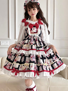 Sweet Lolita Dress Polyester Sleeveless Sweet Jumper Lolita Dress