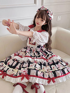 Sweet Lolita Dress Polyester Sleeveless Sweet Jumper Lolita Dress