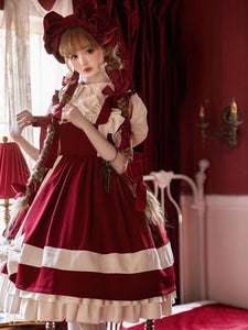 Sweet Lolita Dress Polyester Sleeveless Sweet Jumper Lolita Dress