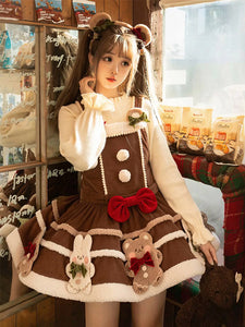 Sweet Lolita Dress Polyester Sleeveless Sweet Jumper Lolita Dress