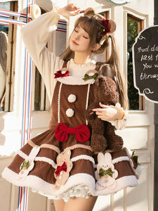 Sweet Lolita Dress Polyester Sleeveless Sweet Jumper Lolita Dress