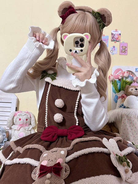 Sweet Lolita Dress Polyester Sleeveless Sweet Jumper Lolita Dress