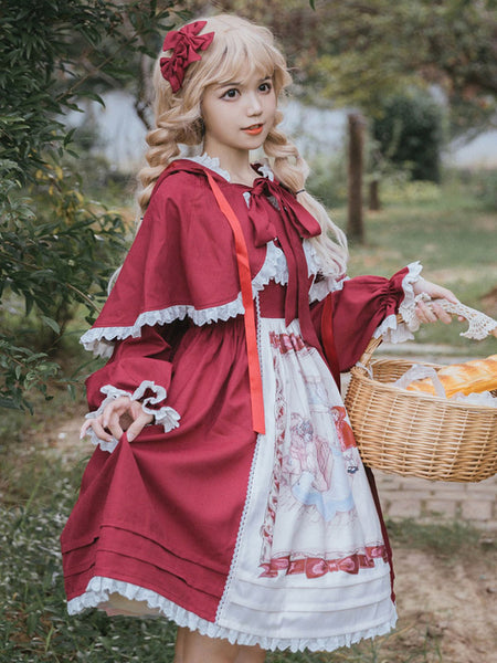 Sweet Lolita Dress Polyester Sleeveless Sweet Jumper Skirt Lolita Dress