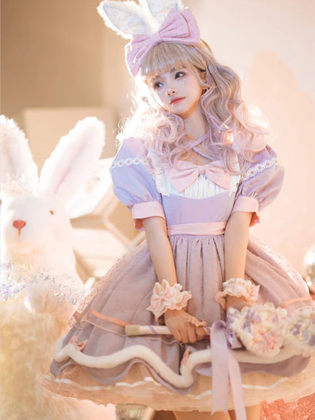 Sweet Lolita Dress Short Sleeves Sweet Dress Lolita Dress