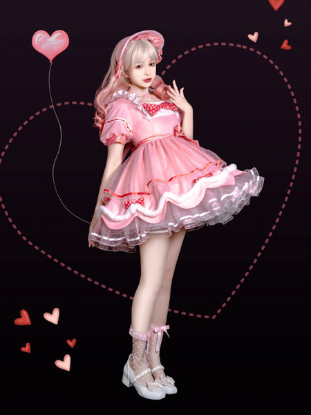 Sweet Lolita Dress Short Sleeves Sweet Dress Lolita Dress