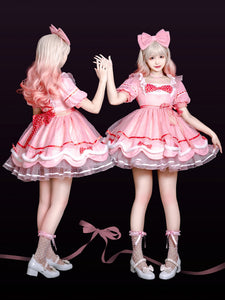 Sweet Lolita Dress Short Sleeves Sweet Dress Lolita Dress