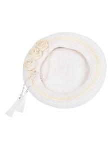 Sweet Lolita Hat Flowers Accessory White Lolita Accessories