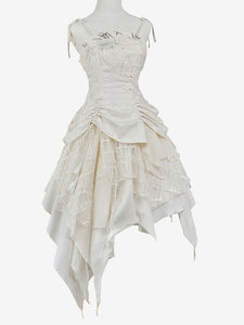 Sweet Lolita JSK Dress Ecru White Lolita Jumper Skirts