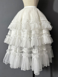 Sweet Lolita SK White Tiered Ruffles Lolita Skirts