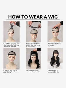 Sweet Lolita Wig Brownish Black Long Heat-resistant Fiber Tousled Lolita Accessories