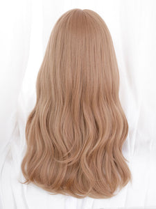 Sweet Lolita Wig Champagne Long Heat-resistant Fiber Tousled Lolita Accessories