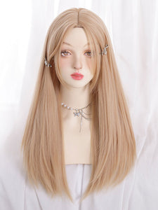 Sweet Lolita Wig Gold Heat-resistant Fiber Lolita Accessories