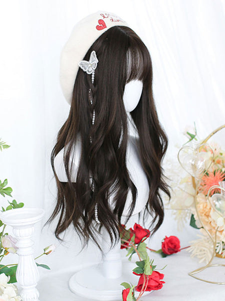 Tan Lolita Wigs Long Heat-resistant Fiber Lolita Accessories