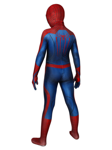 The Amazing Spider Man Kids Cosplay Red Jumpsuit Lycra Spandex Catsuits Zentai Marvel Movie Spiderman 2012 Kids Cosplay Costumes