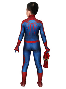 The Amazing Spider Man Kids Cosplay Red Jumpsuit Lycra Spandex Catsuits Zentai Marvel Movie Spiderman 2012 Kids Cosplay Costumes