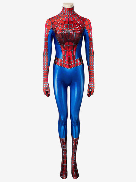 Women Spiderman Costumes Ture Red Superheros Lycra Spandex Jumpsuit Catsuits Zentai