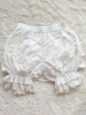 Sweet Lolita Bloomers Jacquard Loose White Lolita Shorts