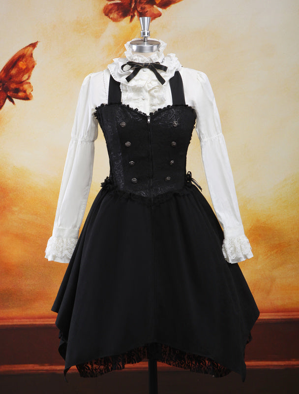 Multi Color Bow Long Sleeves Jacquard Cute Lolita Outfits – Hilolita.com