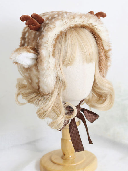 Coffee Brown Lolita Hat Accessory Polyester Sweet Lolita Hat